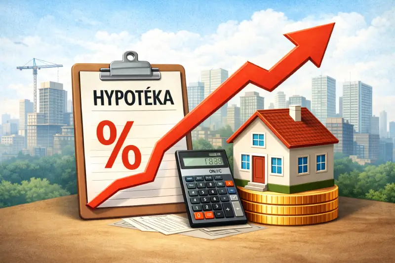 Proč rostou hypoteční sazby v Česku (2026)